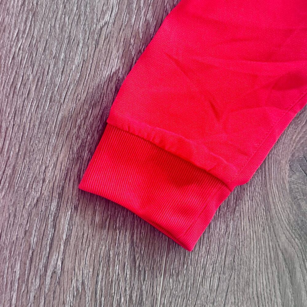 Adidas Sporty Dress Flounce Hem Coquette Red Long sleeves Small/Medium 2018 NEW - Picture 8 of 13